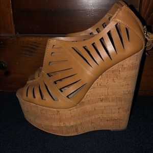 Steve Madden cork wedges